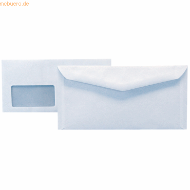 Soennecken Kuvertierhülle 2902 229x114mm mit Fenster nassklebend weiß von Soennecken
