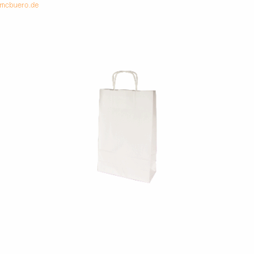 Soennecken Papiertragetasche PT002 Kordel 180x80x225mm 100g weiß 250 S von Soennecken
