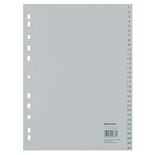 Soennecken Register 1525 DIN A4 1-31 volle Höhe PP grau Soennecken Register 1525 DIN A4 1-31 volle Höhe PP grau von Soennecken