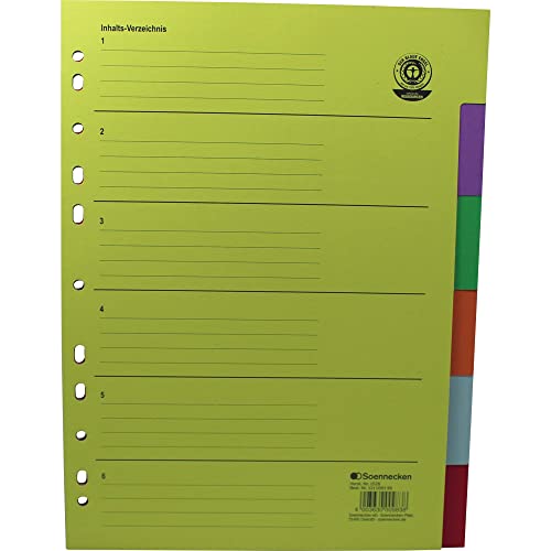 Soennecken Register 1528 blanko 22,5x29,7cm volle Höhe RC farbig Soennecken Register 1528 blanko 22,5x29,7cm volle Höhe RC farbig von Soennecken