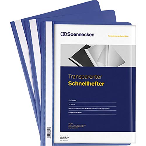 Soennecken Schnellhefter 2965 DIN A4 PP blau 10 St./Pack. Soennecken Schnellhefter 2965 DIN A4 PP blau 10 St./Pack. von Soennecken