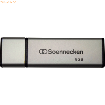 Soennecken USB-Stick 71612 2.0 8GB schwarz/silber von Soennecken