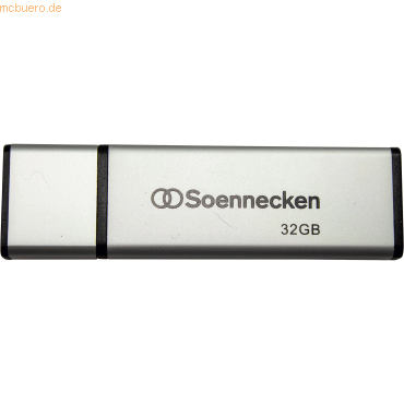 Soennecken USB-Stick 71614 2.0 32GB schwarz/silber von Soennecken