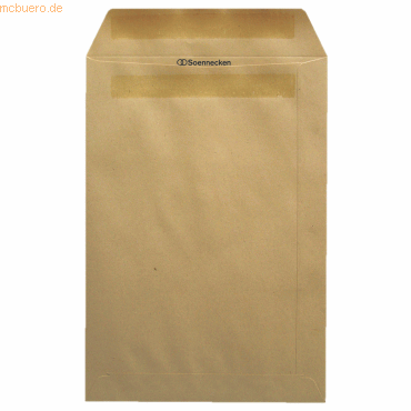 Soennecken Versandtasche 2910 B4 90g ohne Fenster selbstklebend braun von Soennecken