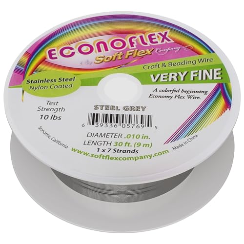 Econoflex Beading Wire .010 Inch30 Feet Soft Flex Steel Grey 42894 by Soft Flex von Soft Flex