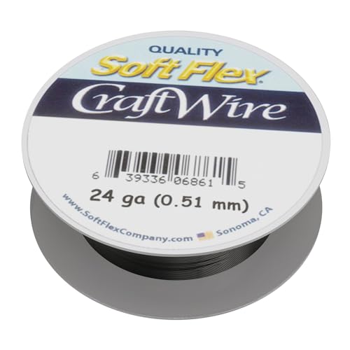 Soft Flex Basteldraht, 24 Gauge, 18 m – anlaufgeschützter Schmuckwickeldraht von Soft Flex