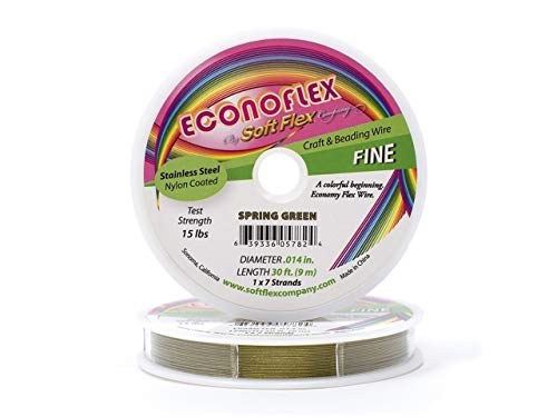 USA Produkt - Soft Flex Econoflex Draht 7-Strand Fine (0,014) 30ft/PkGreen von Soft Flex
