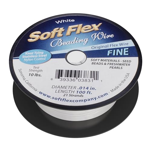 Unbekannt Soft Flex Original Beading Wire .014 100 ft. - White Quartz by Soft Flex Unbekannt Soft Flex Original Beading Wire .014 100 ft. - White Quartz by Soft Flex von Soft Flex