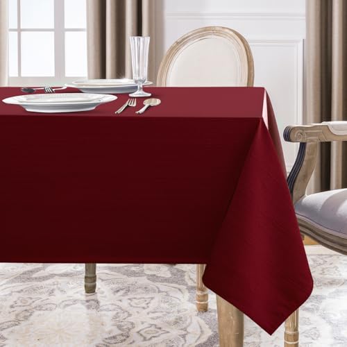 Softalker Tischdecke Rot Weihnachten 320 x 140 Abwaschbar Wasserabweisend Leinen Struktur rechteckig großes Tischtuch festlich Deko für Outdoor Draußen Garten Party Geburtstag Silvester Neujahr Softalker Tischdecke Rot Weihnachten 320 x 140 Abwaschbar Wasserabweisend Leinen Struktur rechteckig großes Tischtuch festlich Deko für Outdoor Draußen Garten Party Geburtstag Silvester Neujahr von Softalker