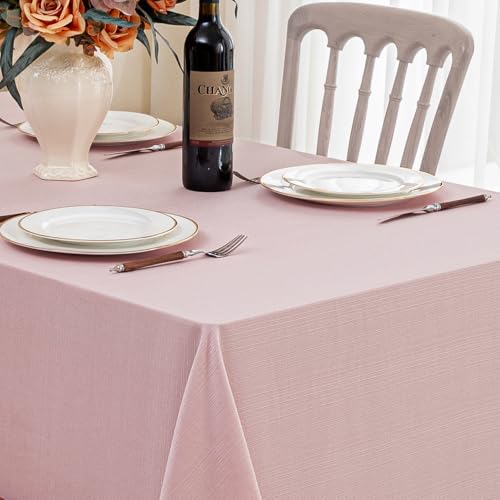 Softalker Tischdecke rosa abwaschbar 100x140 210GSM Leinen Struktur abwischbar schmutzabweisend wasserabweisend Tischtuch Deko für Weihnachten Party Mädchen Geburtstag Outdoor Garten Frühling Softalker Tischdecke rosa abwaschbar 100x140 210GSM Leinen Struktur abwischbar schmutzabweisend wasserabweisend Tischtuch Deko für Weihnachten Party Mädchen Geburtstag Outdoor Garten Frühling von Softalker