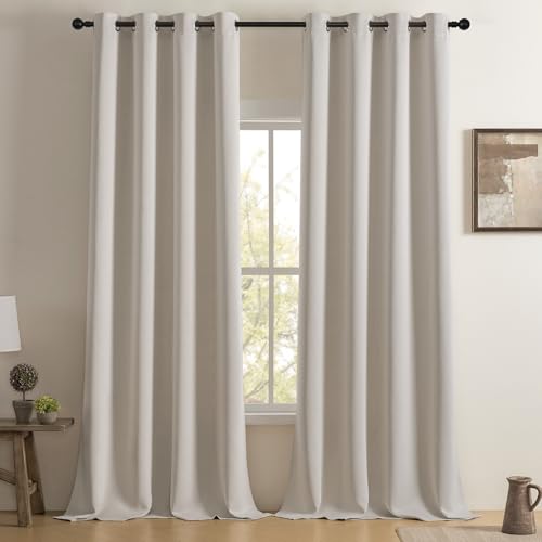 Softalker Verdunklungsgardine mit ösen Gardinen Beige Thermovorhang Hitzeschutz Blickdichte Vorhänge Verdunklungsvorhänge 260 cm Lang Gardinenschals 140 cm Breite Blackout Curtains Living Room,2er set Softalker Verdunklungsgardine mit ösen Gardinen Beige Thermovorhang Hitzeschutz Blickdichte Vorhänge Verdunklungsvorhänge 260 cm Lang Gardinenschals 140 cm Breite Blackout Curtains Living Room,2er set von Softalker