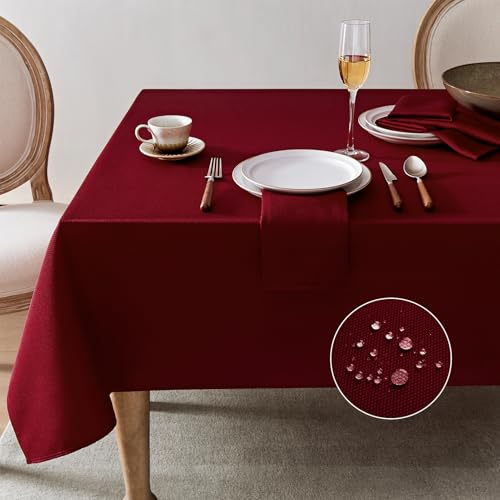 Softalker Weihnachten Tischdecke 320 x 140 cm Rot Abwaschbare Jacquard Geometrischem Tischdecken Tischtuch Dekotischdecken Extra Lang Table Cloth für Outdoor Gartentisch Wohnzimmertisch Couchtisch Softalker Weihnachten Tischdecke 320 x 140 cm Rot Abwaschbare Jacquard Geometrischem Tischdecken Tischtuch Dekotischdecken Extra Lang Table Cloth für Outdoor Gartentisch Wohnzimmertisch Couchtisch von Softalker