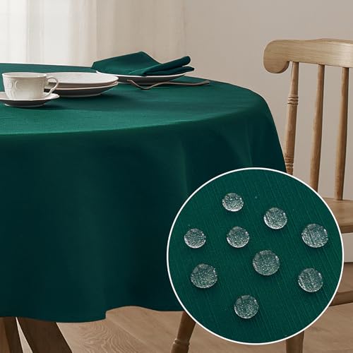 Softalker Weinachts Tischdecke rund 160 Grün abwaschbar Leinen Struktur Wasserabweisend Abwischbar Fleckschutz Tischtuch Tablecloth Deko für Outdoor Draußen Party Geburtstag Silvester Garten Softalker Weinachts Tischdecke rund 160 Grün abwaschbar Leinen Struktur Wasserabweisend Abwischbar Fleckschutz Tischtuch Tablecloth Deko für Outdoor Draußen Party Geburtstag Silvester Garten von Softalker