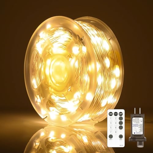 Weihnacht Lichterkette, 20M 200 LED Außen Twinkle Lichterkette, Plug in LED-Lichterkette, 8 Modi, mit Timer- und Speicherfunktion, für Weihnachten, Partys, Feste Weihnacht Lichterkette, 20M 200 LED Außen Twinkle Lichterkette, Plug in LED-Lichterkette, 8 Modi, mit Timer- und Speicherfunktion, für Weihnachten, Partys, Feste von Soiarllt