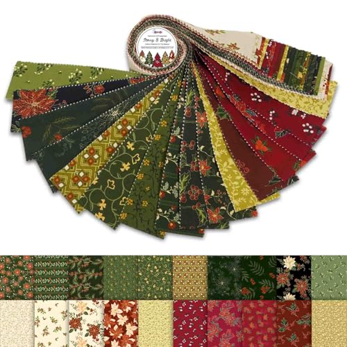 Soimoi Jelly Roll-Stoffe Zum Quilten, 40 Streifen, 6,3 Cm Baumwollstreifenbündel, Perfekter Quiltstoff Für Bastelprojekte, Decken, Vorgeschnittene Steppdeckenstoffe, Teppiche - Mery & Bright Soimoi Jelly Roll-Stoffe Zum Quilten, 40 Streifen, 6,3 Cm Baumwollstreifenbündel, Perfekter Quiltstoff Für Bastelprojekte, Decken, Vorgeschnittene Steppdeckenstoffe, Teppiche - Mery & Bright von Soimoi