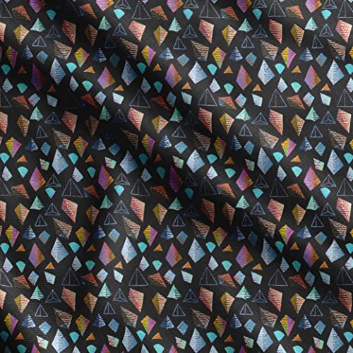 Soimoi Schwerer Baumwoll-Popeline-Stoff, mehrfarbig -geometrisch bedruckt -42 Zoll Breite, natürlicher Baumwollstoff für die Herstellung von Steppdecken, Kleidern, Kissenbezügen,Tischdecken,1 Meter Soimoi Schwerer Baumwoll-Popeline-Stoff, mehrfarbig -geometrisch bedruckt -42 Zoll Breite, natürlicher Baumwollstoff für die Herstellung von Steppdecken, Kleidern, Kissenbezügen,Tischdecken,1 Meter von Soimoi