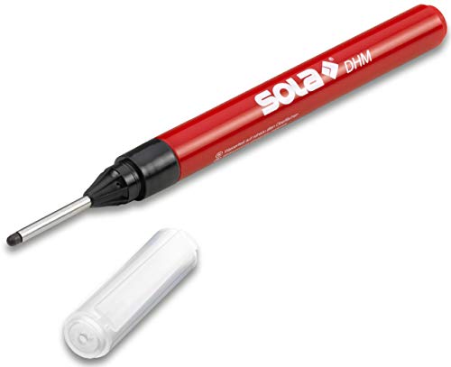 Sola DHM - Bohrlochmarker - Permanentmarker schwarz - Tieflochmarker für exakte Markierungen bis zu 25 mm Tiefe Sola DHM - Bohrlochmarker - Permanentmarker schwarz - Tieflochmarker für exakte Markierungen bis zu 25 mm Tiefe von Sola