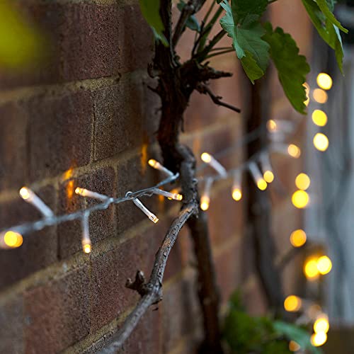 Lumify® USB aufladbare weiße & warmweiße Outdoor-Solarbetriebene Feenlichter - DualWhite, 300 LEDs von Solar Centre