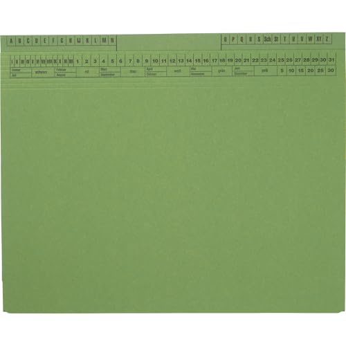 Soldan 1417908 SoldanPlus Karton CLASSIC Hängehefter, DIN A4, 320g/m², Grün, 26.5cm x 31.6cm von SoldanPlus