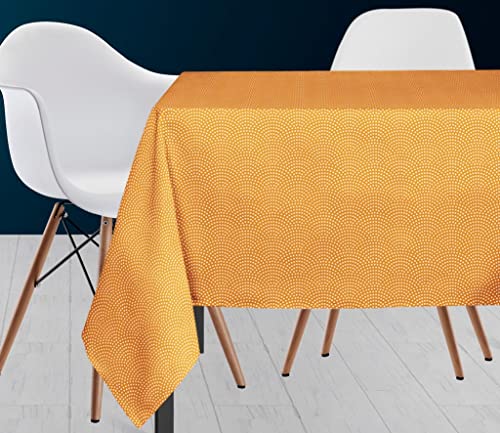 Soleil d'ocre Köder Nappe, Polyester, Gelb, 140 x 300 cm von Soleil d'ocre