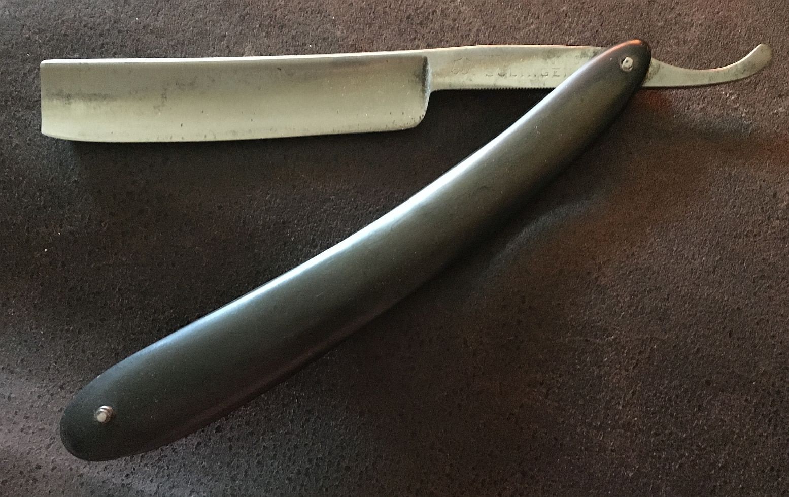 Vintage 4/8 Rasiermesser Konejung Solingen #1738 Brille Bakelitheft Zum Aufarbeiten Vintage 4/8 Rasiermesser Konejung Solingen #1738 Brille Bakelitheft Zum Aufarbeiten von SolingerStahl