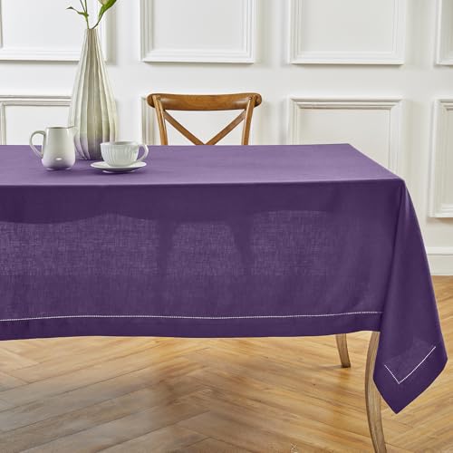 Solino Home Leinentischdecke für rechteckige Tische, 152,4 x 397,2 cm, klassischer Hohlsaum, 100 % reines Leinen, maschinenwaschbar, Tischdecke für den Sommer Solino Home Leinentischdecke für rechteckige Tische, 152,4 x 397,2 cm, klassischer Hohlsaum, 100 % reines Leinen, maschinenwaschbar, Tischdecke für den Sommer von Solino Home