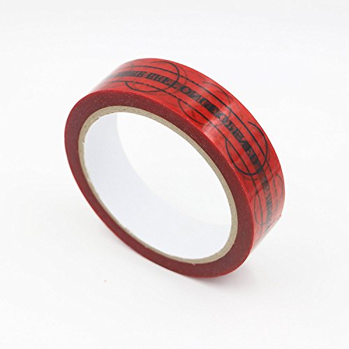 Solitary Walker Tamper Evident Security Tape, Sicherheit verhindern geöffnete Tape Legende Marks wird links einmal geöffnet bleiben (1 in. (25mm) x 55yds rot) von Solitary Walker