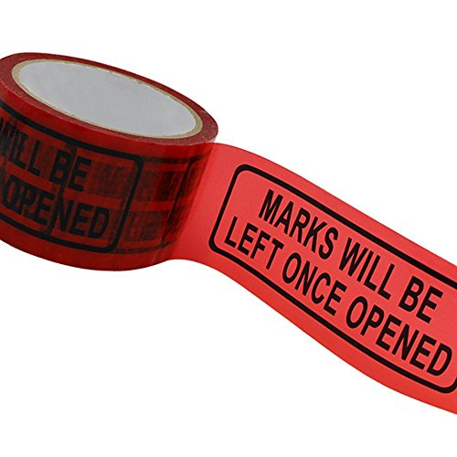 Tamper Evident Security Tape, Solitary Walker Sicherheit verhindert geöffnete Band Legende "Marks werden links einmal geöffnet" (2 in.) von Solitary Walker