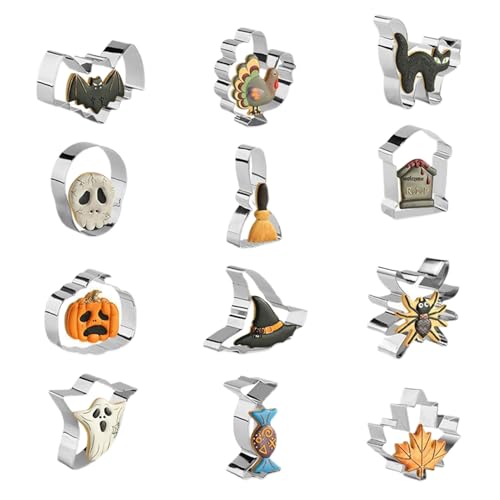 Sollee Metall Ausstechform | Backformen Set - Edelstahl Prägewerkzeuge Zum Backen Für Hochzeitstorten Schulprojekte Unterricht Treffen Familie Haus Party Kinder Halloween Sollee Metall Ausstechform | Backformen Set - Edelstahl Prägewerkzeuge Zum Backen Für Hochzeitstorten Schulprojekte Unterricht Treffen Familie Haus Party Kinder Halloween von Sollee