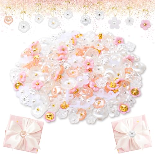 Solsew Blumenknöpfe zum Nähen (10–15 mm), durchscheinend und matt, Blusenknöpfe für Bastelarbeiten, Kleidung und DIY-Projekte, Scrapbook-Dekoration (stilvoll), 100 Stück von Solsew