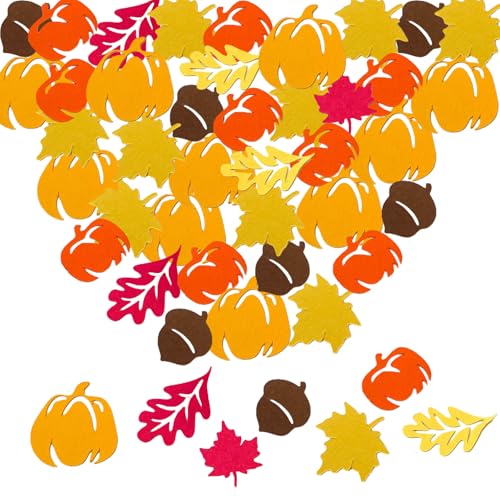 Herbstdekoration, Tischkonfetti, Herbstblätter, Kürbishandwerk für Kinder, Herbsternte, Erntedankfest, Hochzeit, Babyparty, Halloween, Party, Konfetti, 100 Stück Herbstdekoration, Tischkonfetti, Herbstblätter, Kürbishandwerk für Kinder, Herbsternte, Erntedankfest, Hochzeit, Babyparty, Halloween, Party, Konfetti, 100 Stück von Solvica