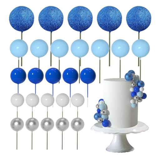 50 Stück Tortendeko Kugeln Cake Topper Decoration, Ballon Cupcake Tortenaufleger, Deko Torte Kuchendeko für Hochzeit Party Babyparty Geburtstag Torte Dekorieren 50 Stück Tortendeko Kugeln Cake Topper Decoration, Ballon Cupcake Tortenaufleger, Deko Torte Kuchendeko für Hochzeit Party Babyparty Geburtstag Torte Dekorieren von Solyraflux