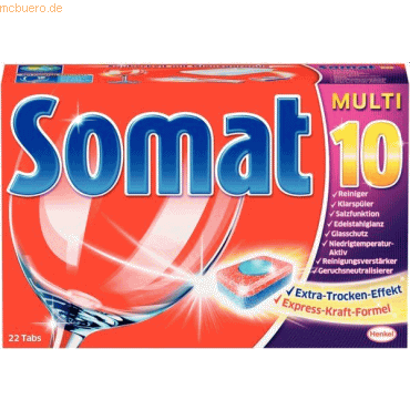 Somat Spülmaschinen-Tabs Somat Multi 10 von Somat