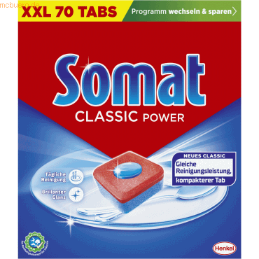 Somat Spülmaschinentabs Classic Power SCL70 70 Stück Somat Spülmaschinentabs Classic Power SCL70 70 Stück von Somat