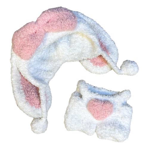 Puppenkleidung für 17cm Labubu Puppen, Labubu Kleidung, Labubu Puppenoverall mit Hut Mini-Puppen-Kleidungsset, Einfach zu tragen Perfekte Passform Schnellwechsel-Outfit (B) von Somerway