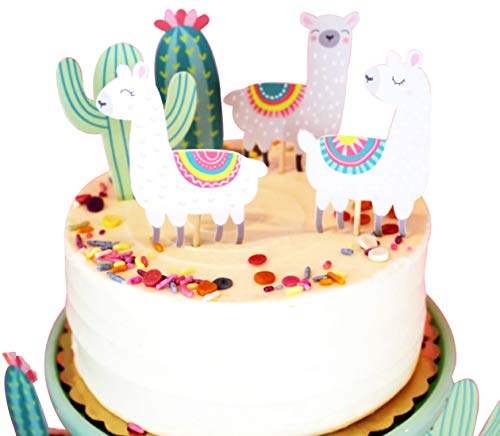 Tortenaufsatz mit Alpakakaka-Motiv Happy Birthday Twinkle DIY Glitzer 1. Geburtstag Cupcake Topper Cake Smash Candle Alternative Party Handarbeit von Somtis
