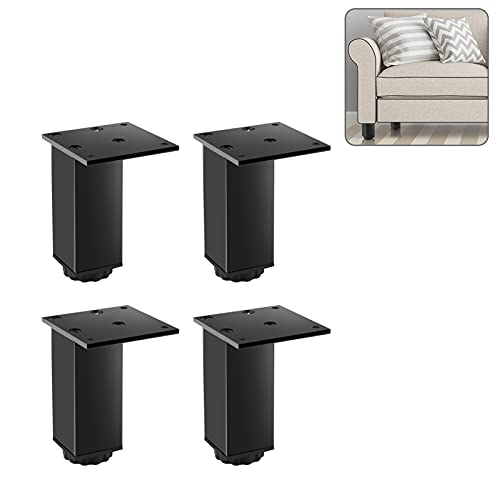 4pcs Aluminium Möbelbeine, Metall Gerade Sofa Füße, Quadratische Austauschbare Beine, Einstellbare Höhe, Sicherheitsschrank Füße, Für Bett, Couchtisch, Sessel Verwendet,Black-18cm/7in 4pcs Aluminium Möbelbeine, Metall Gerade Sofa Füße, Quadratische Austauschbare Beine, Einstellbare Höhe, Sicherheitsschrank Füße, Für Bett, Couchtisch, Sessel Verwendet,Black-18cm/7in von Sonakia