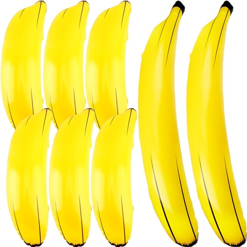 Riesige aufblasbare Bananen-Requisiten, 6 Stück 66 cm Bananen, 2 Stück 178,8 cm Bananen für Erwachsene, Sommer, Wasserspiele, Junggesellinnenabschied, 8 Stück Riesige aufblasbare Bananen-Requisiten, 6 Stück 66 cm Bananen, 2 Stück 178,8 cm Bananen für Erwachsene, Sommer, Wasserspiele, Junggesellinnenabschied, 8 Stück von Sonarun