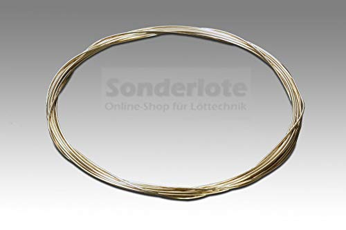 Silberlot Silberhartlot Silberlotdraht Hartlot mit 55% Silber Hartlöten bei 650 °C verschiedene Dicken und Längen (0,6 mm x 1.000 mm) von sonderlote