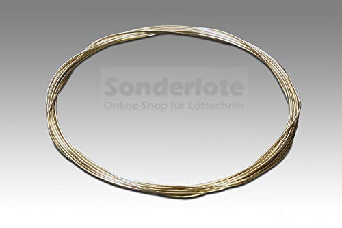 Silberlot Silberhartlot Silberlotdraht Hartlot mit 55% Silber Hartlöten bei 650 °C verschiedene Dicken und Längen (Abm. 0,4 mm x 1.000 mm) von Sonderlote