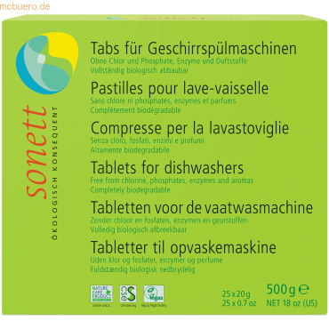 Sonett sonett Spülmaschinentabs H3841 25 Stück Sonett sonett Spülmaschinentabs H3841 25 Stück von Sonett