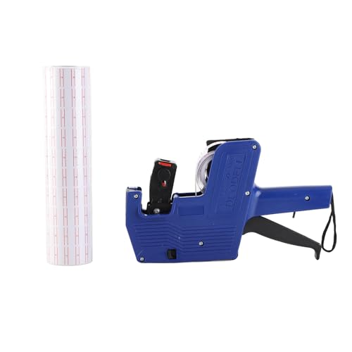 10 Rollen 5000 Stück Preis Beschriftungen Papier Weißer Etikett Aufkleber für MX5500, Preis für Labeller Pricemarker (21 Mmx12 mm) (Mehrfarbig) von Sonew