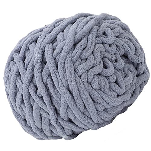 Gemütliche Weiche Dicke und Schnelle Garn für Einfache Nadelstrickprojekte Milch Weiße Polyester Wollgarn für -gewebte Decken Hüte Schals Ideal für Häkel (#5) von Sonew