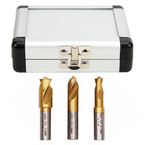 Hochfestige Kobaltspot -Schweißschneiderbohrer -Bit -Set mit 3pcs -Schweißentferner - 1/4in 5/16in 3/8 -Zoll -Bohrer für Metallplatten - Langlebige und Präzise HSS CO Elektrische Elektrowerkzeuge von Sonew