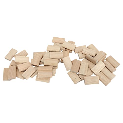 Hochvorbereitete Domino Tenon für eine Genaue Holzbearbeitung von 50 PCs Lose Buchenholzzapfen 8x40 Mm für Möbelschrankspleißen und Rahmentechnik von Sonew