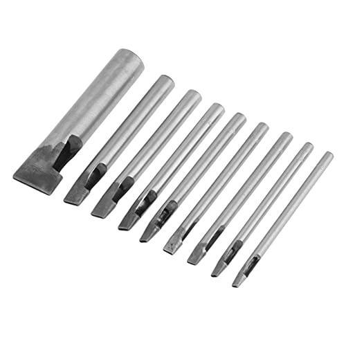 Präzisionsleder Ovales Formloch -Loch -Kit mit 2 Mm 9pcs für -Lederhandwerk und Tiefes Verarbeitung - Hoher Kohlenstoffstahl für Langlebige Haltbarkeit von Sonew