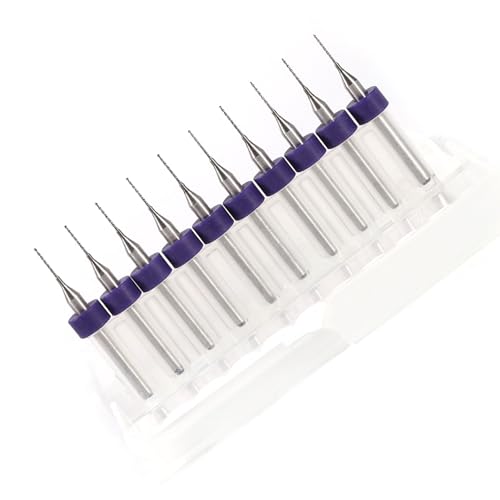 Präzisionsmikro -Bohrer -Bits für PCB -Präzisionsbohrungen mit Scharfen Carbid -Spitzen und Effizient (0,1 mm) (0,2 mm) (0,3 mm) (0,4 mm) (0,5 mm) von Sonew