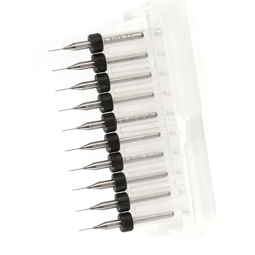 Präzisionsmikro -Bohrer -Bits für PCB -Präzisionsbohrungen mit Scharfen Carbid -Spitzen und Effizient (0,1 mm) (0,2 mm) (0,3 mm) von Sonew