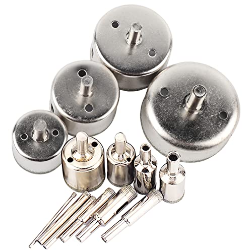 Premium 14-teilige Diamantbeschichtete Glaslochsäure-Set-Effizienter Bohrbitschneider für Glasmarmor und Fliesen-Verbesserte Haltbarkeit mit Natürlichen Diamantmaterial von Sonew