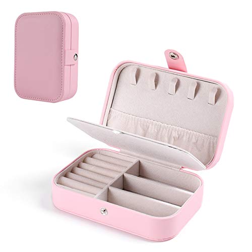 Sonfedo Schmuckkästchen, kleine Reise-Schmuckschatulle für Damen, Schmuck-Organizer für Ringe, Ohrringe, Halsketten, Armbänder, 16,5 x 11,5 x 5,5 cm, Rosa Sonfedo Schmuckkästchen, kleine Reise-Schmuckschatulle für Damen, Schmuck-Organizer für Ringe, Ohrringe, Halsketten, Armbänder, 16,5 x 11,5 x 5,5 cm, Rosa von Sonfedo